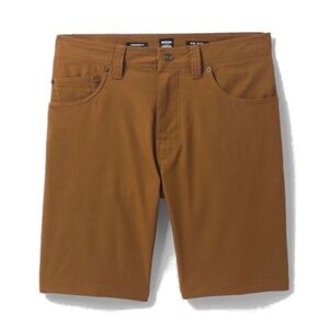 Prana Mens Brion Shorts 11” Inseam Outdoors Hiking Casual Brown Size 30